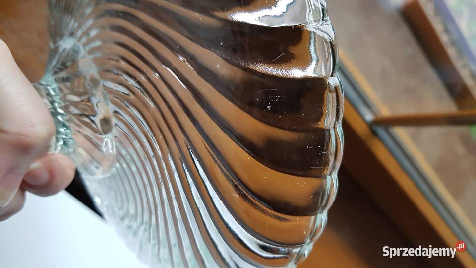 Patera paterka na nodze Spirelli Ząbkowice szkło Porcelana i szkło śląskie Dąbrowa Górnicza