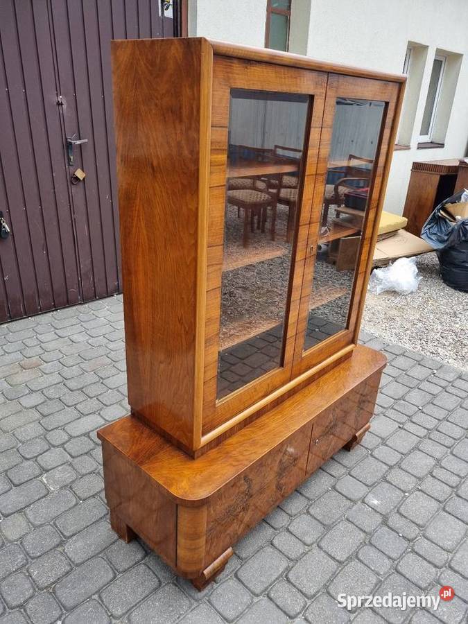 Witryna Art Deco antyk vintage