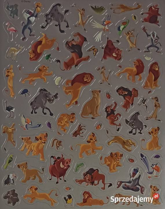 Naklejki Nalepki Król Lew 248 Naklejek Zadania