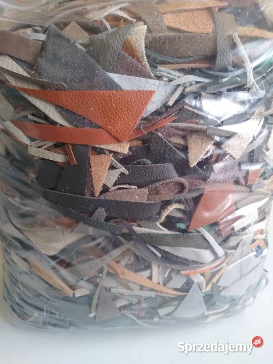Skóra Licowa Ścinki 3942 gramy wypełnienie sprzedam