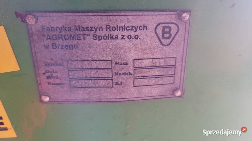 Rozsiewacz Lejek Agromet Brzeg N012 do Nawozu Trojanów