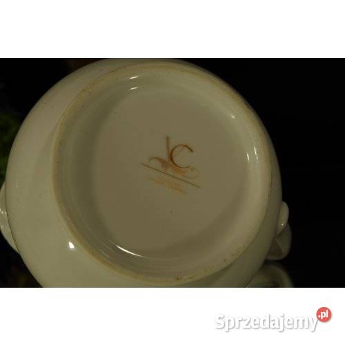 Biały porcelanowy mlecznik dzbanuszek Fine China