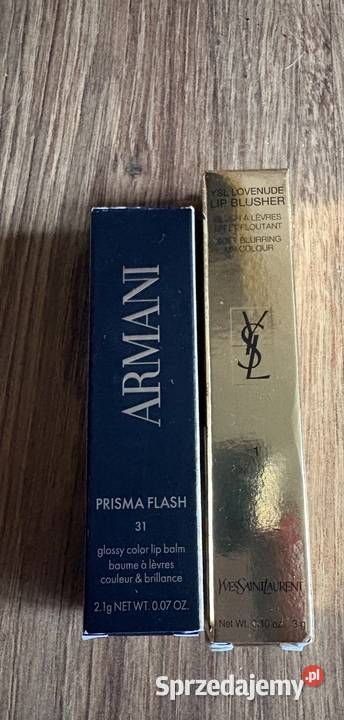 Armani Prisma Flash YSL Loveshine Lip Blusher śląskie Ruda Śląska sprzedam