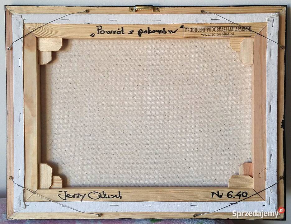 Obraz Powrót z połowów 30X40 na płótnie praca Gdynia