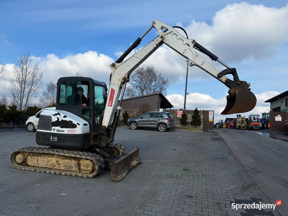 minikoparka BOBCAT E50 kabina waga 5000 gumowe łódzkie Działoszyn