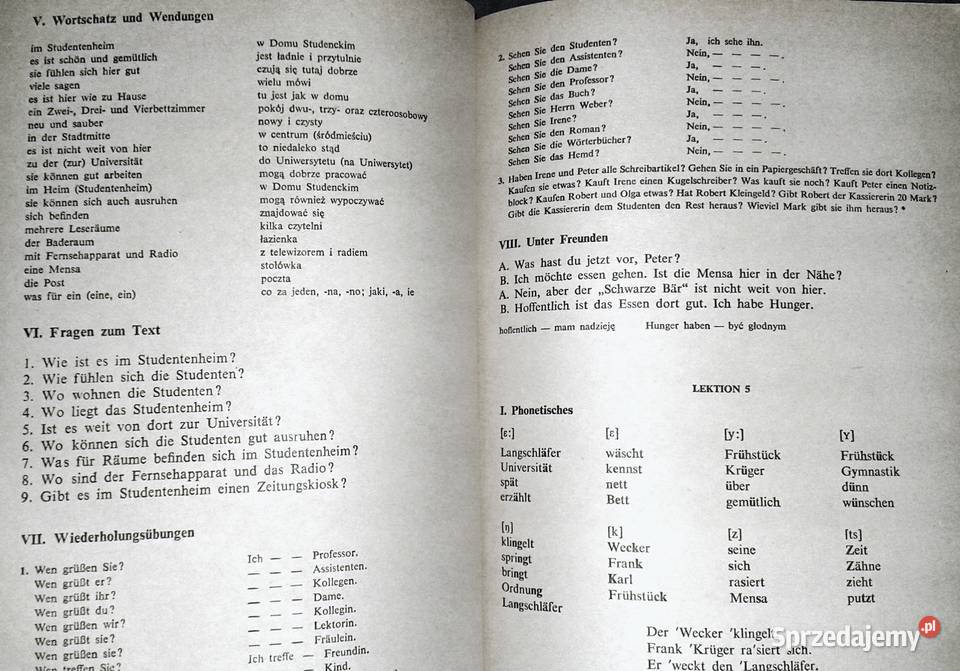 Polnische studenten lernen deutsch Grundstufe Chełm