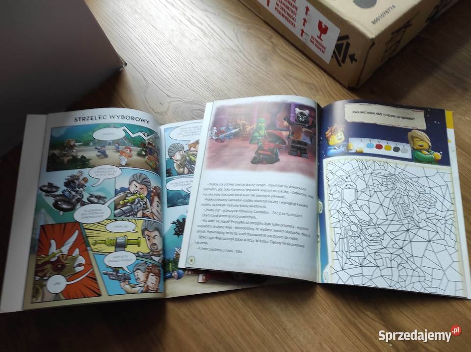 Dwie gazetki LEGO ninjago i jurrasic world Płock sprzedam