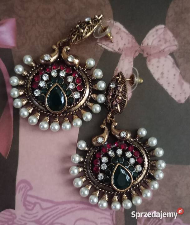 Piękne eleganckie kolczyki osmańskie sprzedam