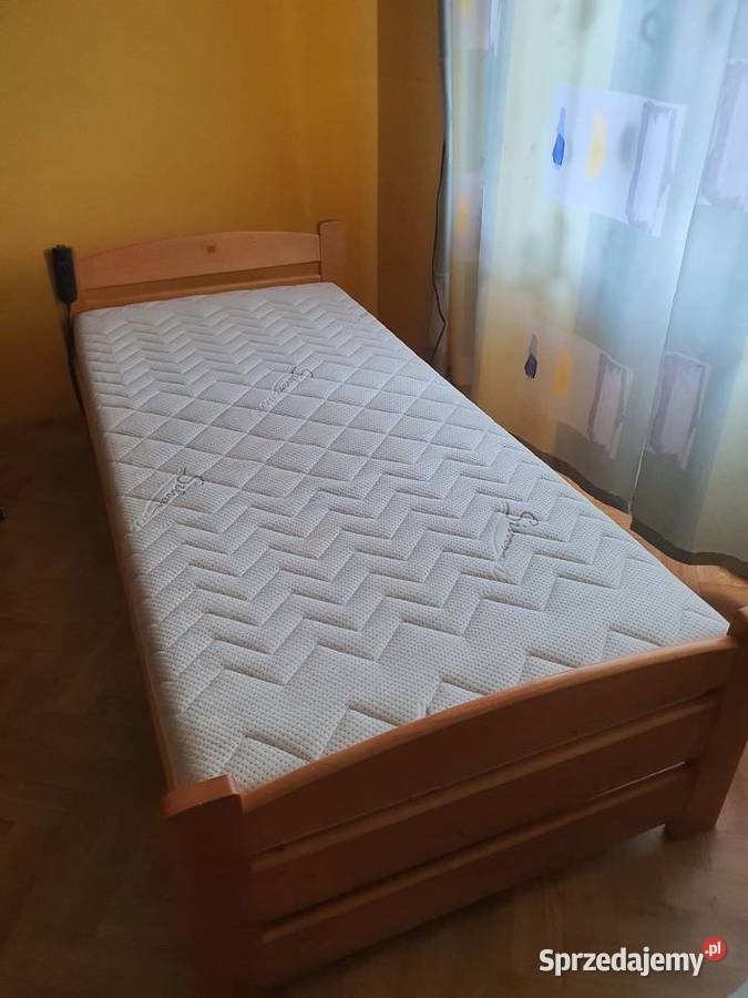 Łóżko podnoszone na pilota z materacem 100cm Łóżka, wersalki i sofy Grybów