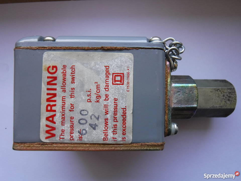 SQUARE D 9012 type ACW2 PRESSURE SWITCH Szydłowiec