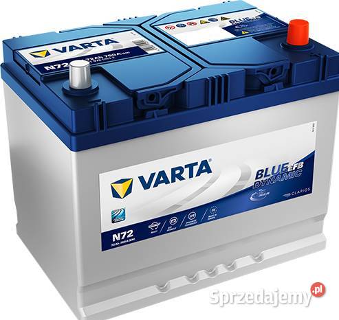 Akumulator 72Ah 760A VARTA Blue Dynamic EFB N72 Gorzów Wielkopolski