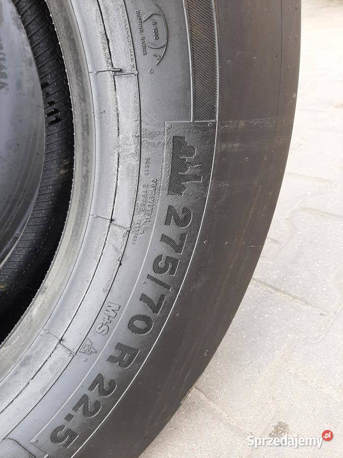 Opona używana ciężarowa 27570R225 CONTINENTAL Zaścianki