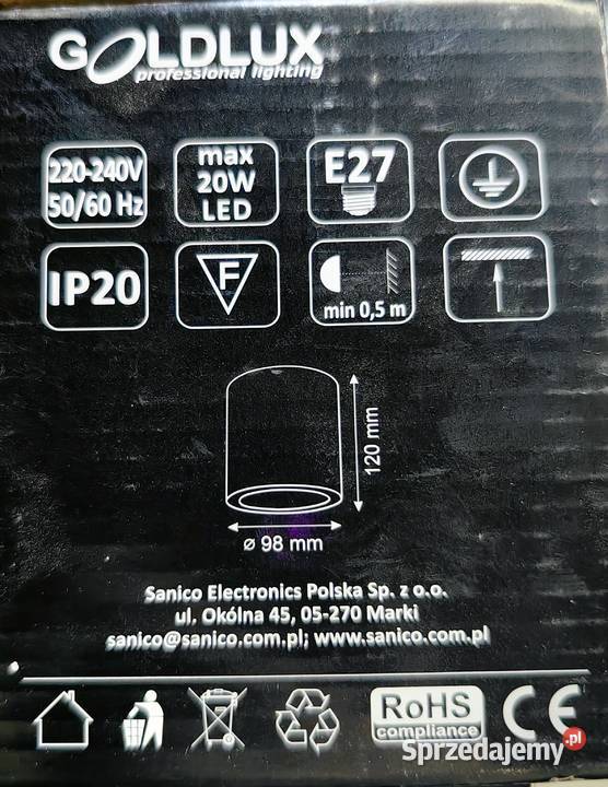 Lampa sufitowa Polux Merkury czarna