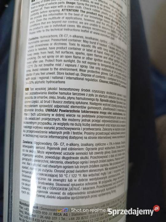 Normfest zmywacz hamulcowy i nie 500 ml Katowice