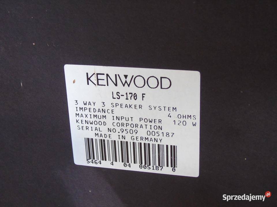 Kolumny Kenwood SL170E ładne i sprawne DOSTAWA Jasło