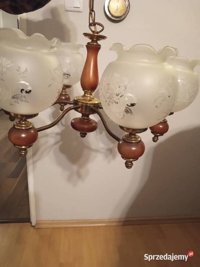 Lampa wisząca żyrandol vintage Tychy