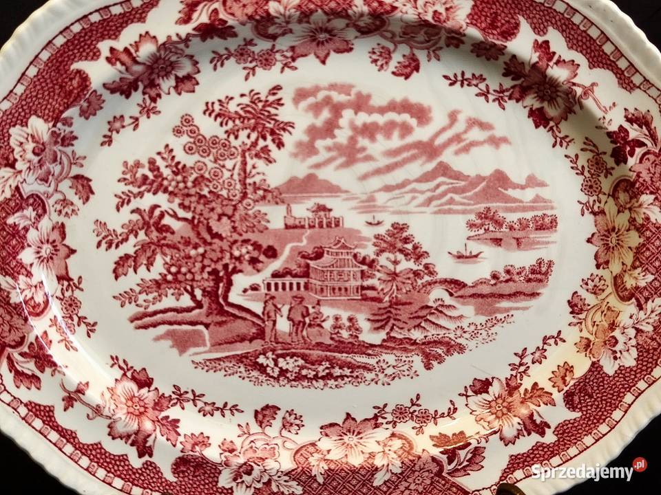 Półmisek angielski Seaforth Woods Bursem Porcelana i szkło Chełm