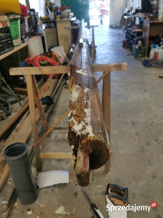 Szkutnik Dezeta Maszt drewniany Gafel bom