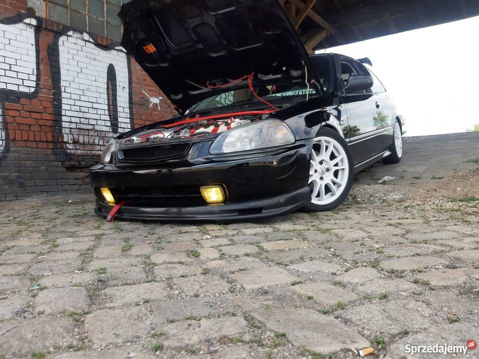 Honda civic VI swap 16 vtec Klima czarny dolnośląskie Chojnów