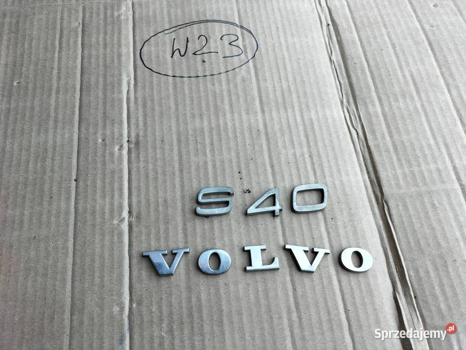VOLVO S40 NAPIS ZNACZEK EMBLEMAT TYLNEJ KLAPY osobowe lubelskie