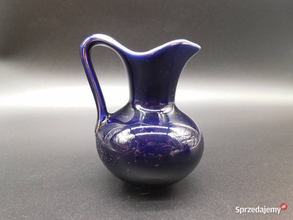 Porcelanowy wazonwazonik kobaltowy Raszków