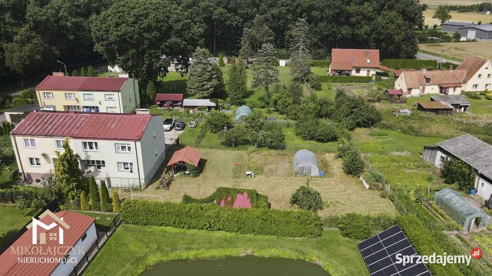 Dom bliźniak z garażem niedaleko Bartoszyc 151 warmińsko-mazurskie Łabędnik