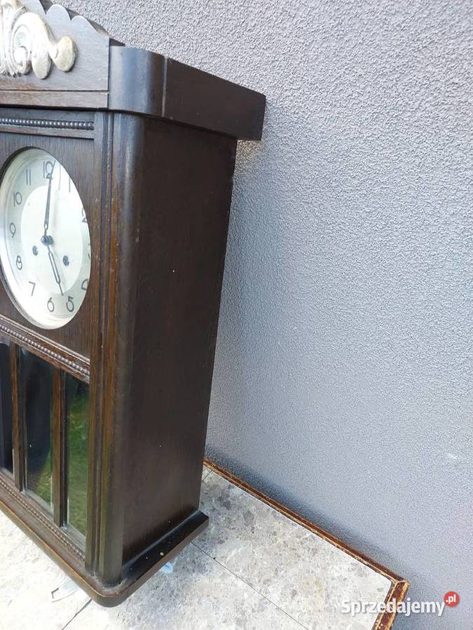 235 Stary zegar ścienny Kienzle mały ciemny Tczew