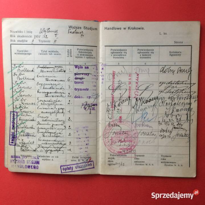 1871 Książka Legitymacyjna Wojtowicz Szczecin