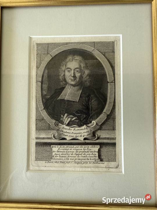 Antyczny Miedzioryt Rycina Grafika Eusebe Czerwionka-Leszczyny