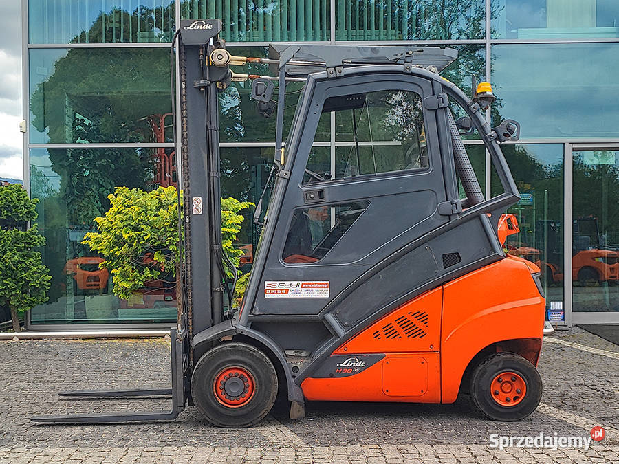 Wózek widłowy Linde H30T02 duplex 435 m LPG 3 t gaz Kęty