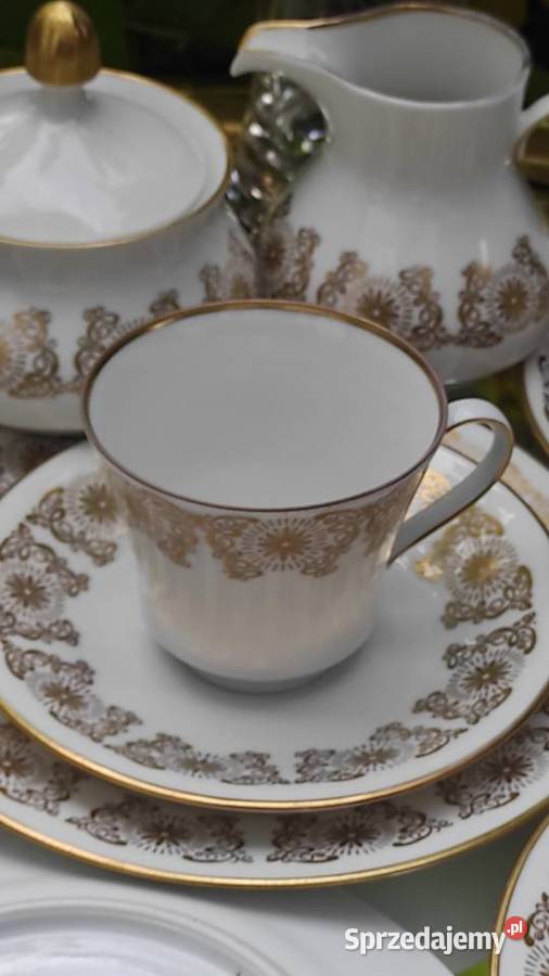 WEIMAR PORZELLAN PRZEPIĘKNY SERWIS NA 6 OSÓB Pabianice sprzedam