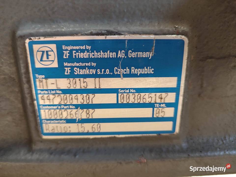 Pochwa mostu ZF MTL 301511 4472404151B Części Wilkowo