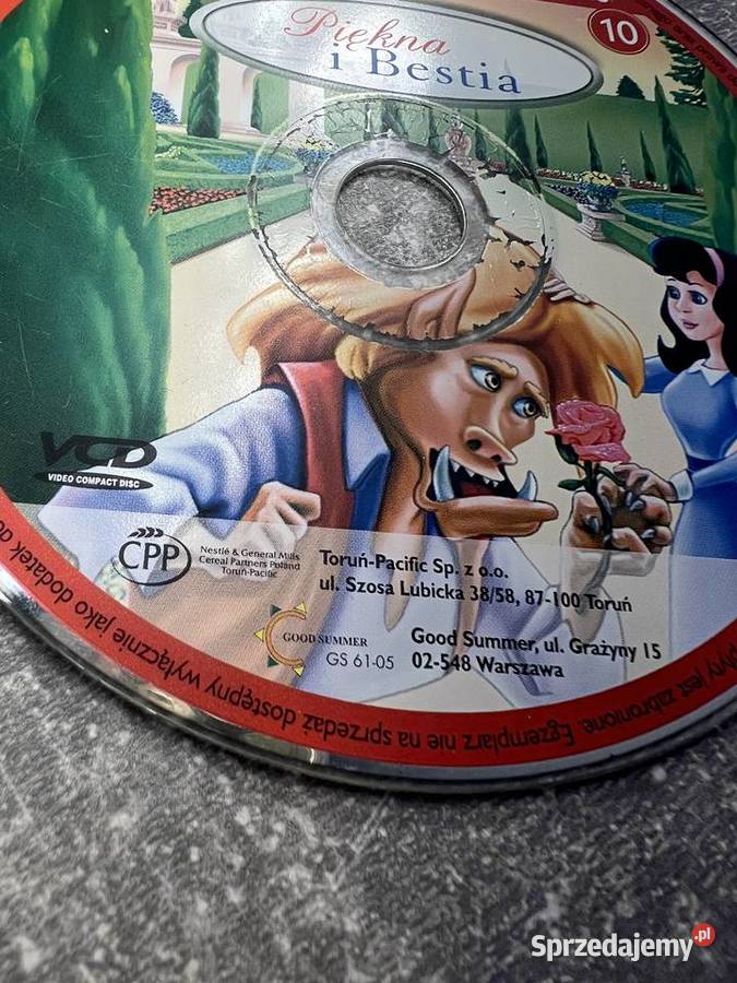Płyta dzieci Piękna i bestia Kultura i Rozrywka Jasło