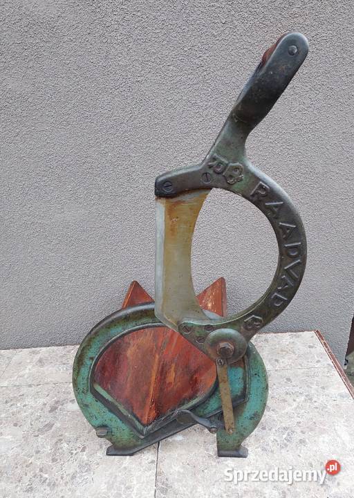 Stara krajalnica gilotyna do ziół Raadvad 294 Tczew