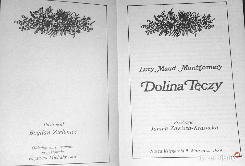 Dolina Tęczy Lucy Maud Montgomery Chełm sprzedam
