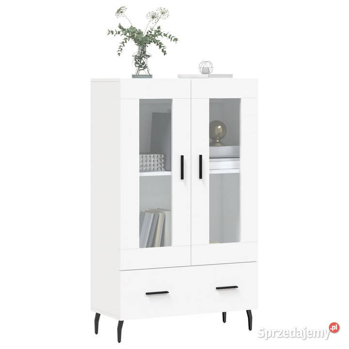 Wysoka szafka biała 695x31x115 materiał Warszawa