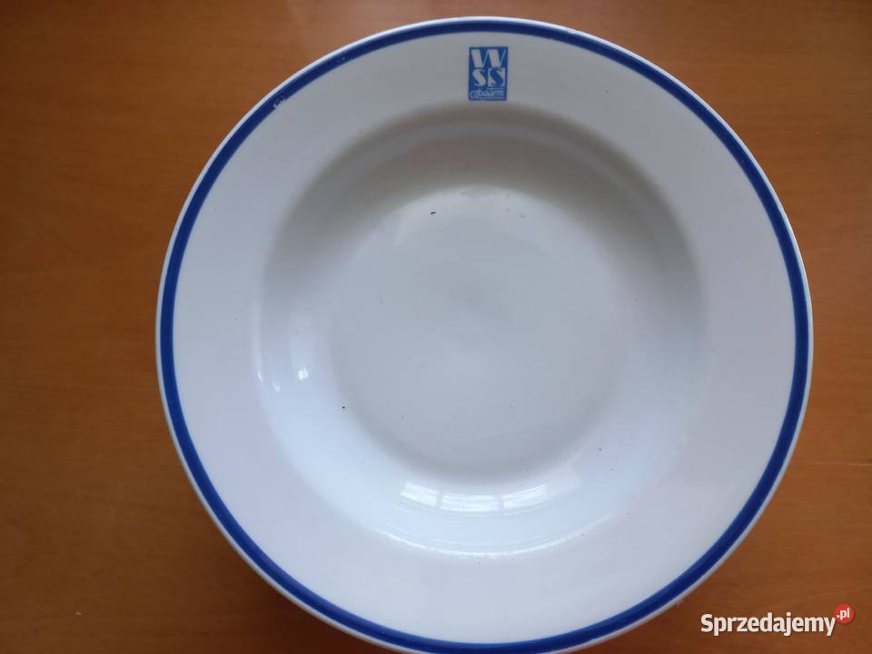 Talerz głęboki WSS Społem Lubiana PRL nieużywany Porcelana i szkło Zgierz