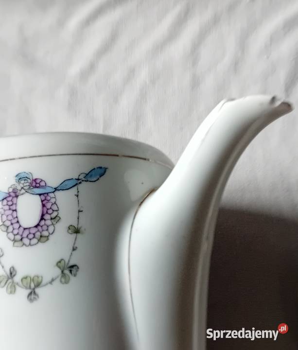 Secesyjny środek stołu porcelana śląska poczatek Koźminek