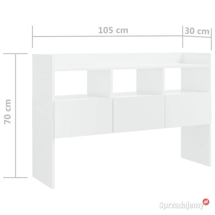 Szafka biała z połyskiem 105x30x70 materiał mazowieckie Warszawa