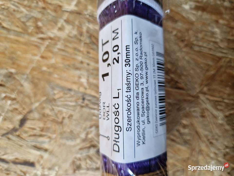 Zawiesie pasowe taśmowe 1T 2M 30mm Ściski Głogowa