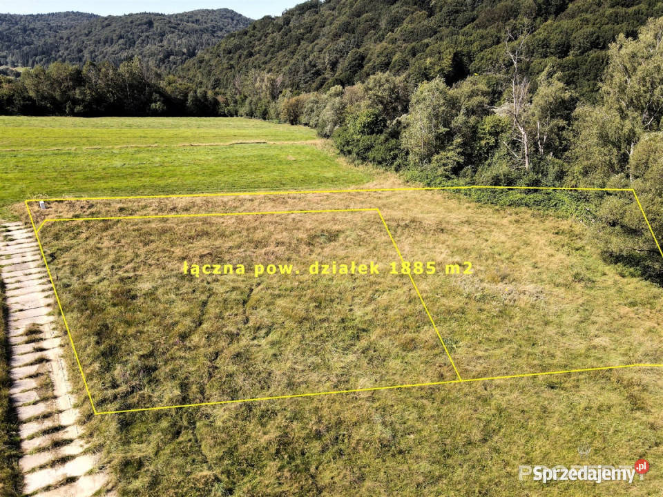 sprzedaży działki 1885m2 Uście Gorlickie 1885m2 małopolskie sprzedam