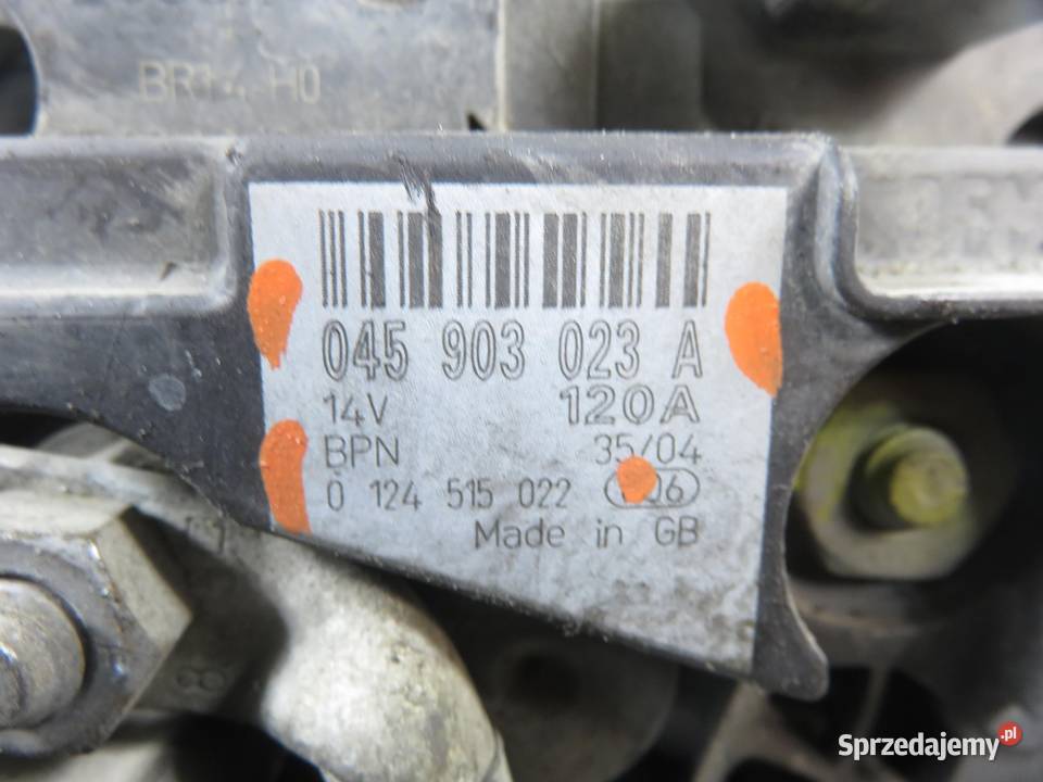 ALTERNATOR VW POLO IV 9N 14 TDI PD 75 AMF