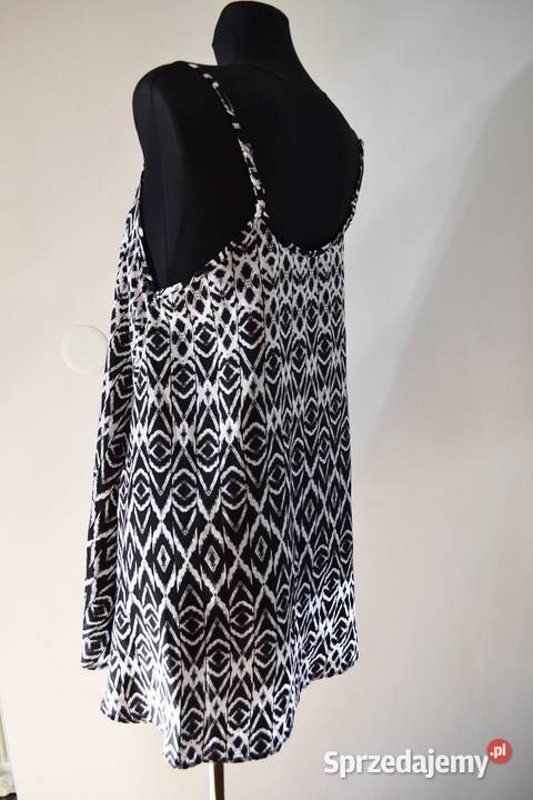 Style zwiewna sukienka na ramiączka lato wzory L Spódnice i sukienki Moda i Styl