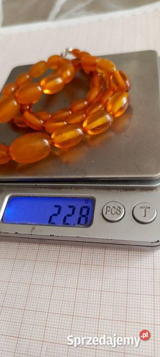 Naszyjnik bursztyn bałtycki oliwki vintage Białystok