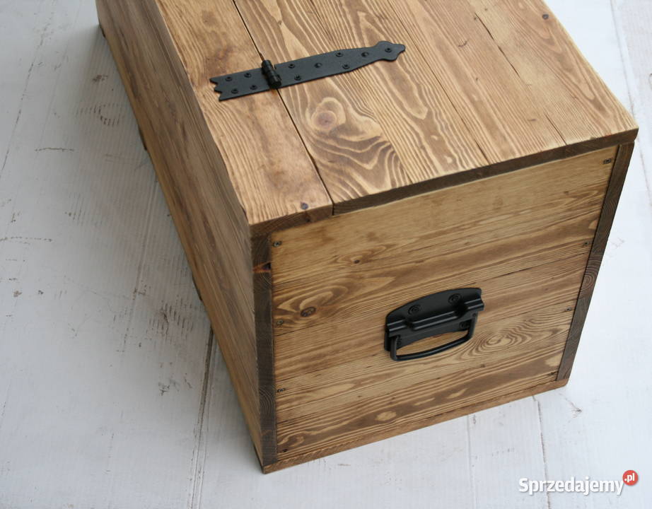 Skrzynia drewniana sosnowa kufer stolik kawowy sprzedam