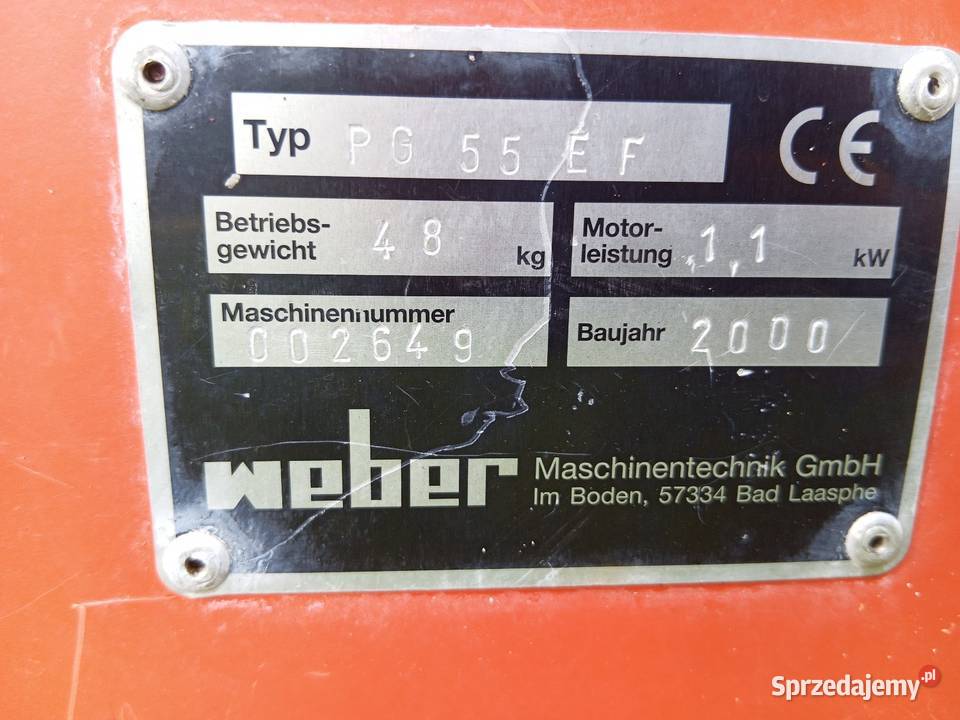 Zacieraczka weber Stargard sprzedam