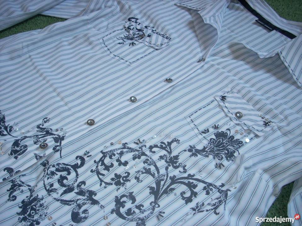 GERRY WEBER koszula KWIATY koraliki 42 44 XL XXL Bluzki i koszule Nowy Sącz sprzedam