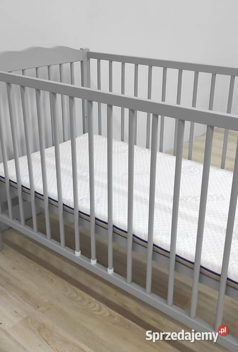 Łóżeczko drewniane Little Stras szare NOWE W Lubin