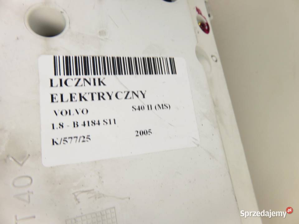 LICZNIK VOLVO S40 II 18 125 B 4184 S11 30669182