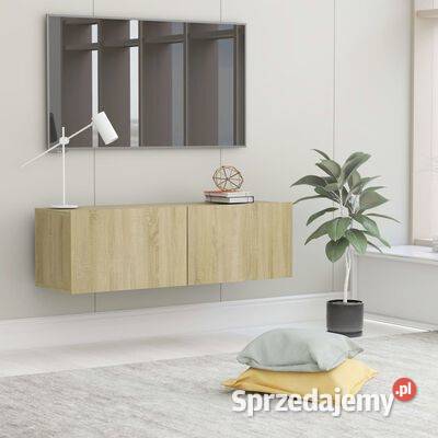 vidaXL Szafka pod TV dąb sonoma 100x30x30 płyta mazowieckie